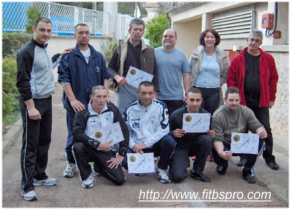 27 Mars 2008  -  Formation par la F.I.T.B.S. PRO du 2ème groupe du CHU Nîmes du service de sécurité des biens et des personnes