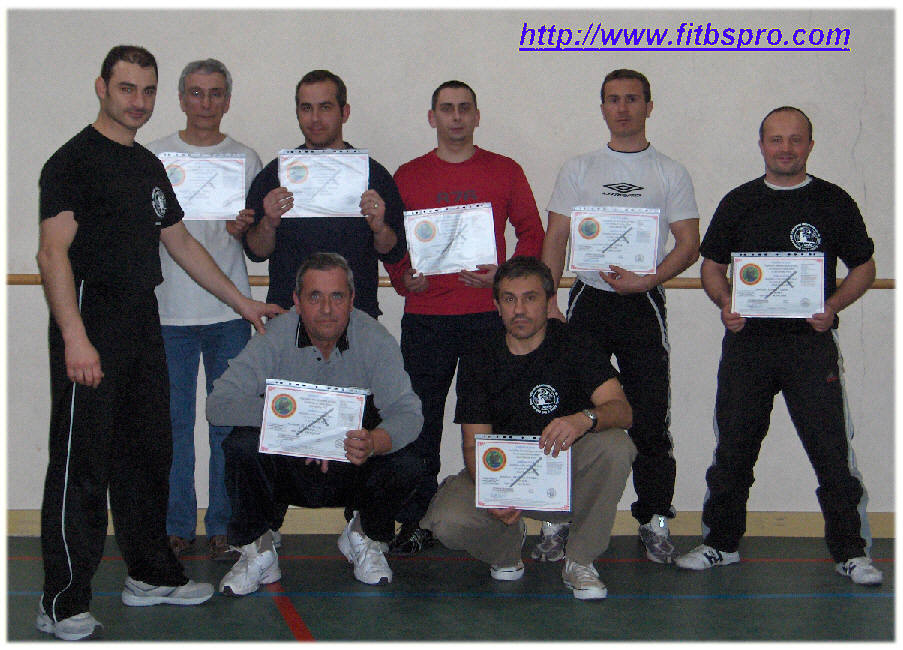 28 Février 2008 - Formation par la F.I.T.B.S. PRO du 1er  groupe du CHU Nîmes du service de sécurité des biens et des personnes