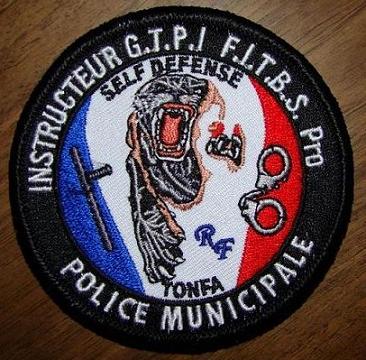 Ecusson INSTRUCTEUR  G.T.P.I.  F.I.T.B.S. PRO  POLICE  MUNICIPALE