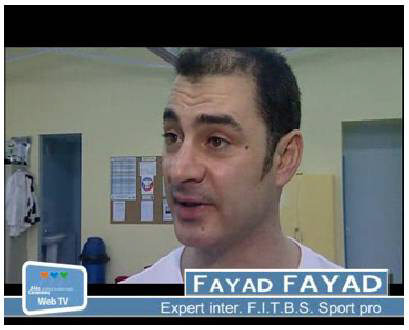 Fayad dans le reportage ralis par Web TV Als (Cvennes) sur cette formation d'instructeurs F.I.T.B.S. PRO -  Le 20/02/2008