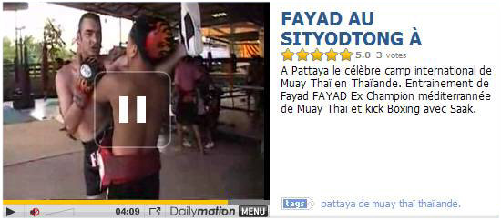 L'entranement  rgulier en Muay Tha de Fayad en Thalande sur Dailymotion